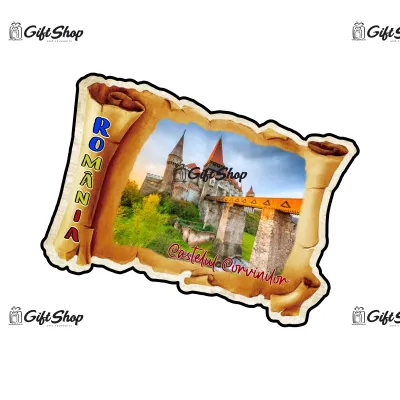 Mgs145-magnet frigider-rom.-castelulcorvinilor